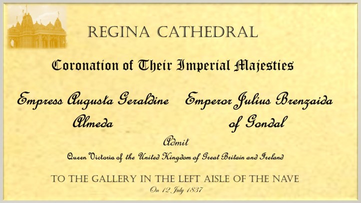 coronation invitation